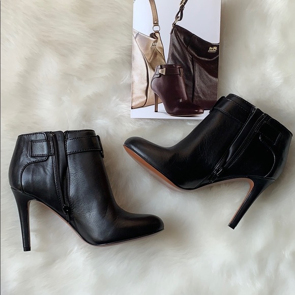 New w/OUT Box “BLACK” Coach Bootie w/Silver Buckle - Picture 2 of 6